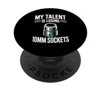 Mi Talento está perdiendo 10MM Sockets Car Guy Meme Mecánico de Coches PopSockets PopGrip Adhesivo