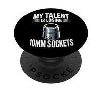 Mi Talento está perdiendo 10MM Sockets Car Guy Meme Mecánico de Coches PopSockets PopGrip Adhesivo