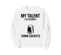 Mi Talento está perdiendo 10MM Sockets Car Guy Meme Mecánico de Coches Sudadera