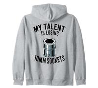 Mi Talento está perdiendo 10MM Sockets Car Guy Meme Mecánico de Coches Sudadera con Capucha