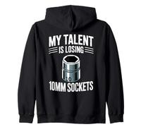 Mi Talento está perdiendo 10MM Sockets Car Guy Meme Mecánico de Coches Sudadera con Capucha