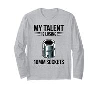 Mi Talento está perdiendo 10MM Sockets Coche Guy Coche Divertido Mecánico Manga Larga