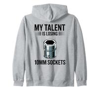 Mi Talento está perdiendo 10MM Sockets Coche Guy Coche Divertido Mecánico Sudadera con Capucha