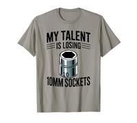 Mi Talento está perdiendo 10MM Sockets Mecánico Chico Coche Camiseta