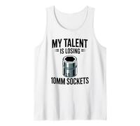Mi Talento está perdiendo 10MM Sockets Mecánico Chico Coche Camiseta sin Mangas
