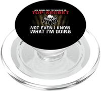 Mi técnica de Bolos es Top Secret Funny Bowling Bowler PopSockets PopGrip para MagSafe