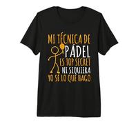 Mi Técnica De Padel Es Top Secret Divertido Padel Tennis Camiseta Premium