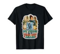 Mi teléfono está en Tiempo de Espera Otra Vez Camiseta