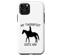 Mi Terapeuta Come heno | Funny Horses Carcasa para iPhone 11 Pro