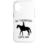 Mi Terapeuta Come heno | Funny Horses Carcasa para iPhone 16 Plus