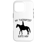 Mi Terapeuta Come heno | Funny Horses Carcasa para iPhone 16 Pro