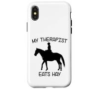 Mi Terapeuta Come heno | Funny Horses Carcasa para iPhone X/XS