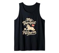 Mi Terapeuta es un Caballo Percheron Camiseta sin Mangas