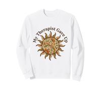 Mi Terapeuta renunció a la Flor Vintage Floral Retro de los 70 Sudadera