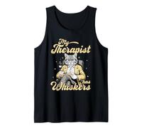 Mi Terapeuta Tiene Bigotes, Gato, Consejero felino, Mascota Divertida Camiseta sin Mangas