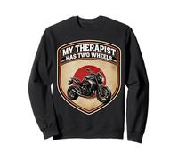 Mi Terapeuta Tiene Dos Ruedas Street Motocycle Japón Moto Sudadera