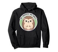 Mi Terapeuta Tiene Plumas Lindo Erizo Propietario Erinaceinae Amor Sudadera con Capucha