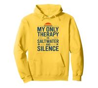 Mi Terapia es Agua Salada y Silencio Playa Ropa Casual de Verano Sudadera con Capucha