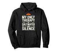 Mi Terapia es Agua Salada y Silencio Playa Ropa Casual de Verano Sudadera con Capucha