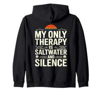 Mi Terapia es Agua Salada y Silencio Playa Ropa Casual de Verano Sudadera con Capucha