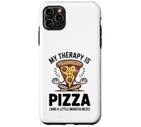 Mi Terapia es Pizza, Divertida, atención Plena, Gourmet, Yoga, Humor Carcasa para iPhone 11 Pro MAX