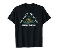 Mi Tercer Ojo Puede Ver a través de ti Humor Espiritual Camiseta gráfica económica