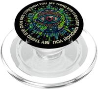 Mi Tercer Ojo Puede Ver a través de ti Humor Espiritual PopSockets PopGrip para MagSafe