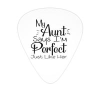 Mi tía dice que soy perfecta como ella Púas de guitarra Paquete de 12 púas para bajo de guitarra