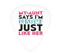 Mi tía dice que soy perfecta como ella Púas de guitarra Paquete de 12 púas para bajo de guitarra