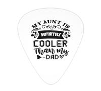 Mi tía es definitivamente más genial que mi papá Púas de guitarra Paquete de 12 púas para bajo