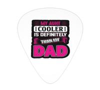 Mi tía es definitivamente más genial que mi papá Púas de guitarra Paquete de 12 púas para bajo