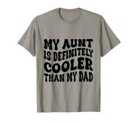 Mi tía es definitivamente más Genial Que mi papá, tía Sobrina Divertida Camiseta