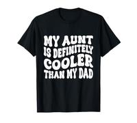 Mi tía es definitivamente más Genial Que mi papá, tía Sobrina Divertida Camiseta