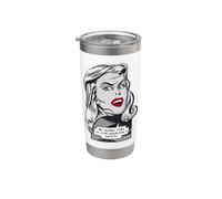 Mi tiempo a solas es para la seguridad de todos Arte pop sarcástico Vaso térmico de acero inoxidable de doble pared