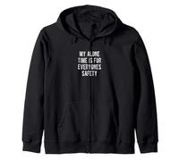 Mi Tiempo a Solas es para la Seguridad de Todos Sudadera con Capucha