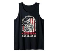 Mi Tiempo en Uniforme ha Terminado, Pero ser un Veterano de la tormenta del Desierto Camiseta sin Mangas