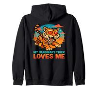 Mi Tigre Imaginario me ama Sudadera con Capucha
