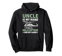 Mi tío es mi Nombre Los helicópteros Son mi Juego Helicopter Sudadera con Capucha