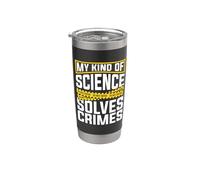 Mi tipo de ciencia resuelve criminología criminología ciencia forense Vaso térmico de acero inoxidable de doble pared