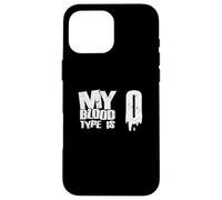 Mi tipo de sangre es 0 Factor Rhesus Tipo de sangre Carcasa para iPhone 16 Pro Max