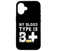 Mi tipo de sangre es B + | Funny Beer Positive Carcasa para iPhone 16