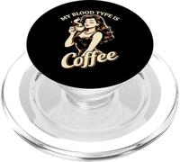 Mi Tipo de Sangre es café Retro Pin Up Girl Barista PopSockets PopGrip para MagSafe