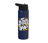 Mi tipo de sangre es IPA Craft Beer Humor Stainless Steel Insulated Water Bottle