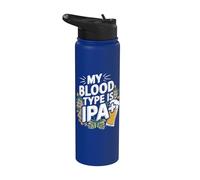 Mi tipo de sangre es IPA Plus Hops Ale Stainless Steel Insulated Water Bottle