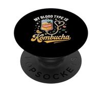 Mi Tipo de Sangre es Kombucha PopSockets PopGrip Adhesivo