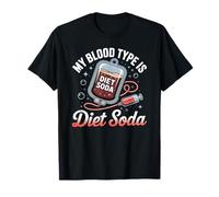 Mi tipo de sangre es la bebida carbonatada de soda dietética Camiseta