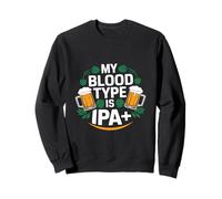Mi tipo de sangre es la cerveza artesanal IPA Plus Sudadera