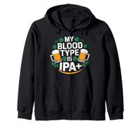 Mi tipo de sangre es la cerveza artesanal IPA Plus Sudadera con Capucha