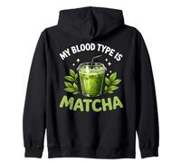Mi Tipo de Sangre es Matcha Iced Green Latte Tea Drinker Sudadera con Capucha