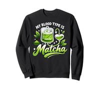 Mi Tipo de Sangre es Matcha IV Bag Green Latte Drink Sudadera
